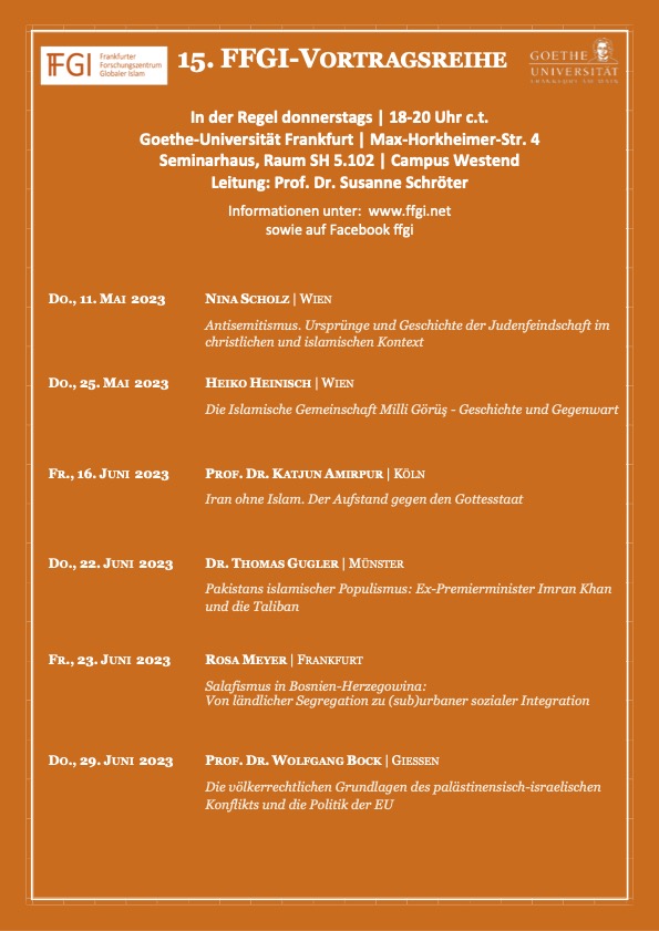 Plakat der Veranstaltungsreihe im Sommersemester 2023